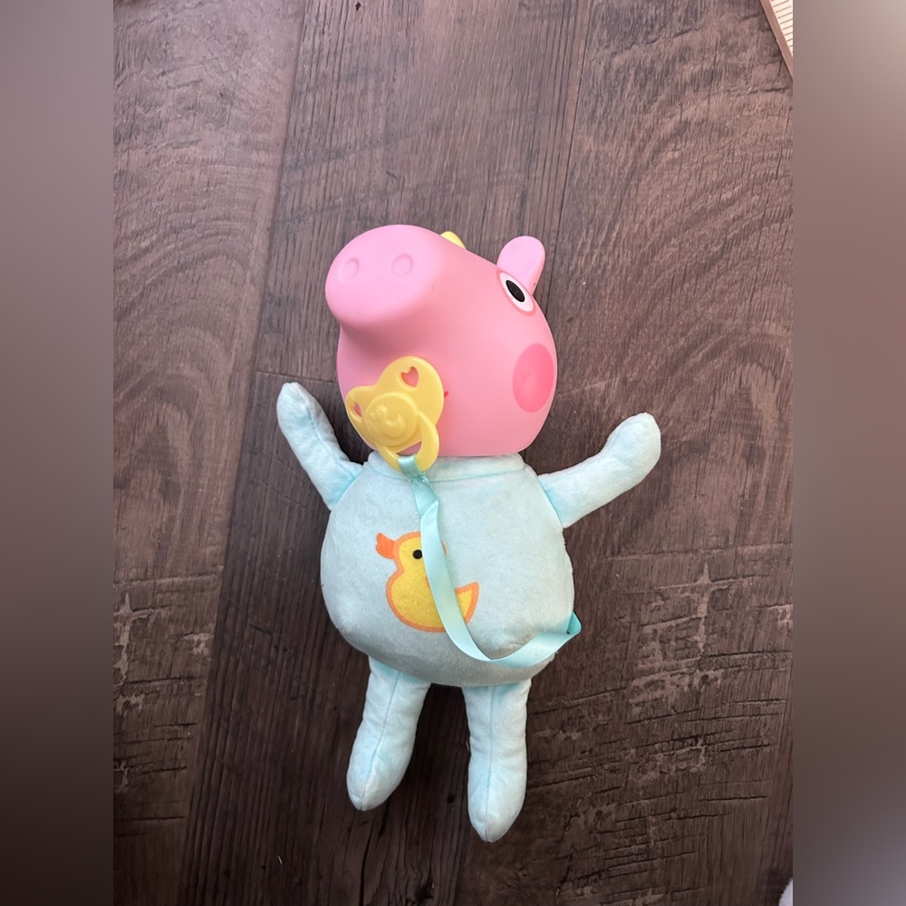 Babie evie Pink and Blue Stuffed with Yellow Duck